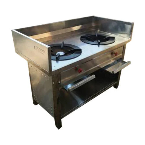 Heat Resistant Two Burner Gas Stove - Brass Burners, Aluminum Alloy Body, Steel Base | Flame Control, Anti-Clog Ports, Easy Cleaning
