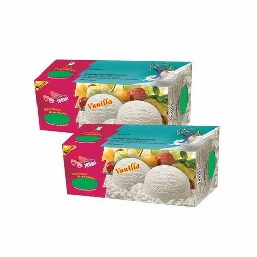 Ice Cream Packaging Box - Paper Material, Multi-Color Printed Design | Versatile for Ice Cream Packaging Needs