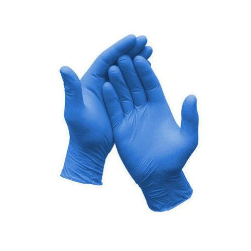 Nitrile Examination Gloves - Free Size Blue Full Dipped Mid Forearm Length | Disposable for Food Industrial and Medical Usage