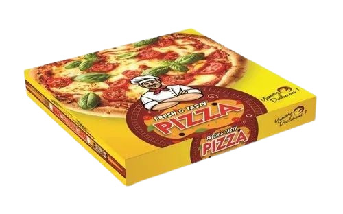 Pizza Packaging Box - Biodegradable Food Grade Paper, 12 X 12 Inch Square Shape | Digital Printing with Matte Finish, Additional Cut Out & Embossing
