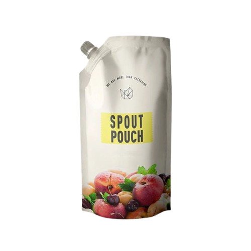 Printed Spout Pouch - LDPE 6x4 Inches Multi Color | Glossy Finish Multi Layer Lamination Rotogravure Printed Design
