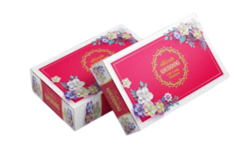 Sweet Packaging Box - Cardboard, 500 Gram Capacity, Square Shape, Multi Color Printed Design | Durable, Eco-Friendly Material