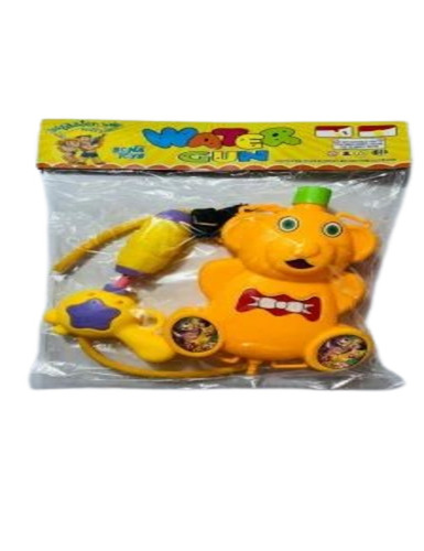 Teddy Holi Pichkari - Plastic Material, Yellow Color | Durable and Light Weight, Ideal for Holi Celebrations, Modern Design