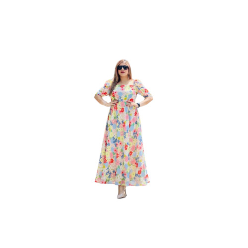 Ladies Flower Printed Maxi