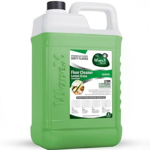 Liquid Floor Cleaner - 5 Liter Can | Lemongrass Fragrance 24 Months Shelf Life Ideal for Effective Floor Cleaning