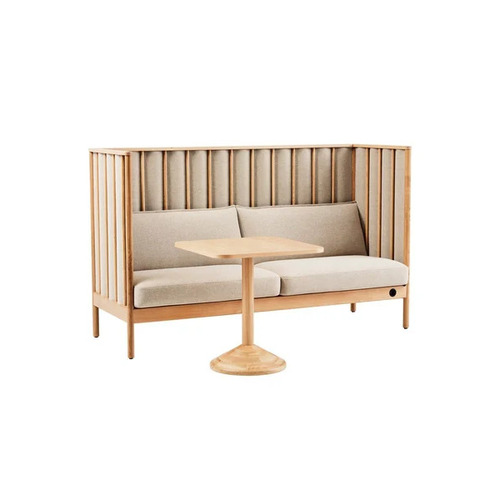2 Seater Wooden Restaurant Sofa