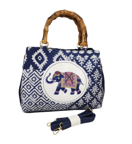 Elephant Print Handbag