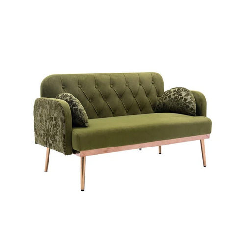 Green Wooden Restaurant Sofa
