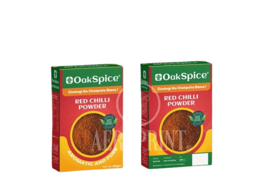 Red Chilli Powder Packaging Box