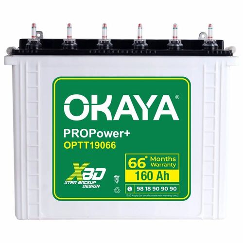 160Ah Okaya Tubular Battery - Nominal Voltage: 440 Volt (V)