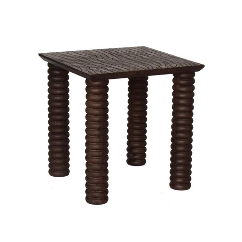 2 Feet Square Mango Wood Side Table