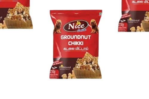 Groundnut Chikki Packaging Pouch - Plastic