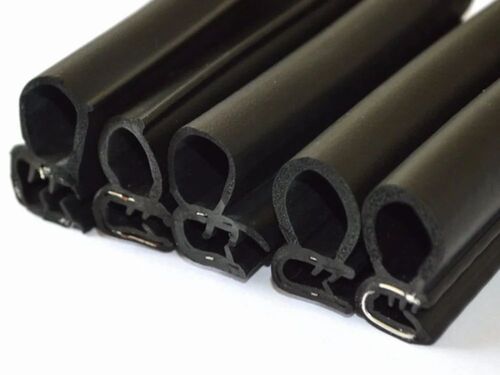Rubber Glazing Profile - Color: Black
