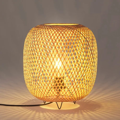 Bamboo Round Table Lamps
