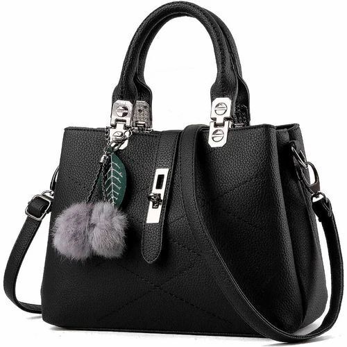 Black Canvas Ladies Handbag