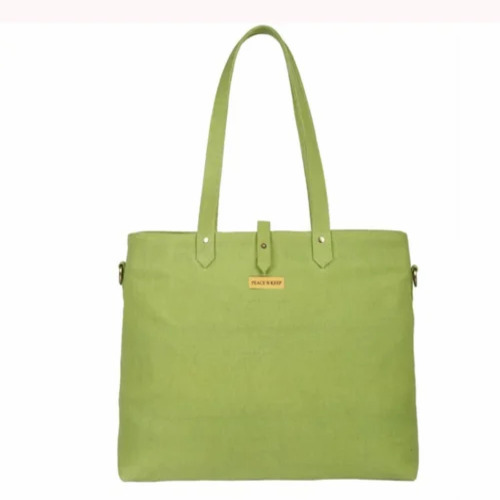 Green Canvas Ladies Handbag