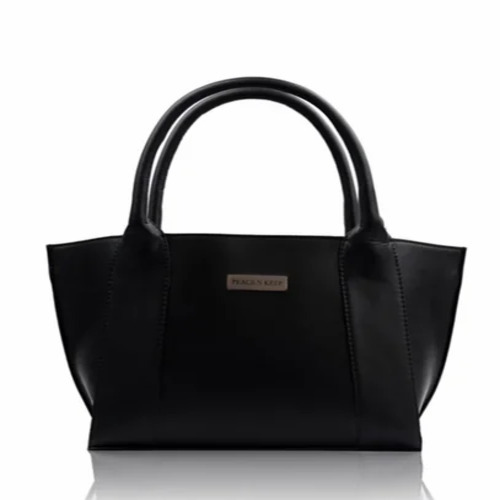 Ladies Plain Leather Handbag