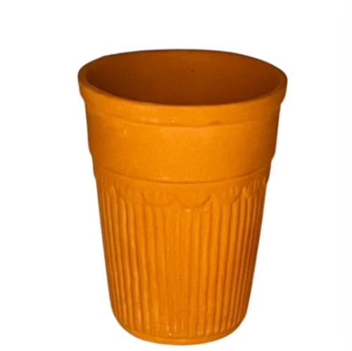 200ml Terracotta Clay Tea Kulhar - Clay, Brown | Handcrafted, Rustic Charm, Heat Retention, Durable, Small Capacity