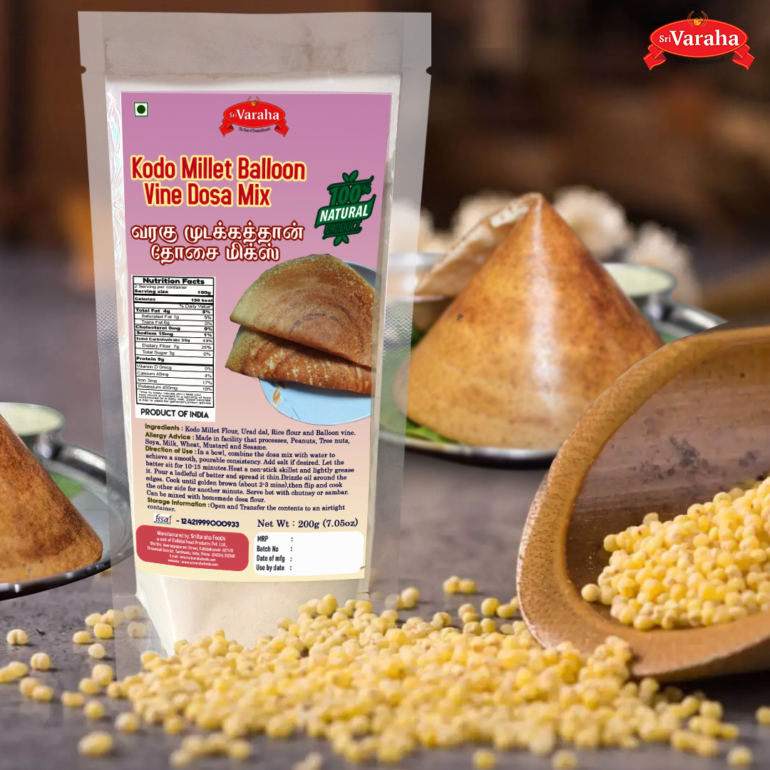 Kodu Millet ( varagu ) dosa mix