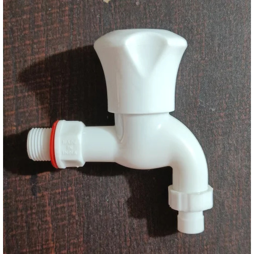 Easy To Fit White Plastic Bib Cock