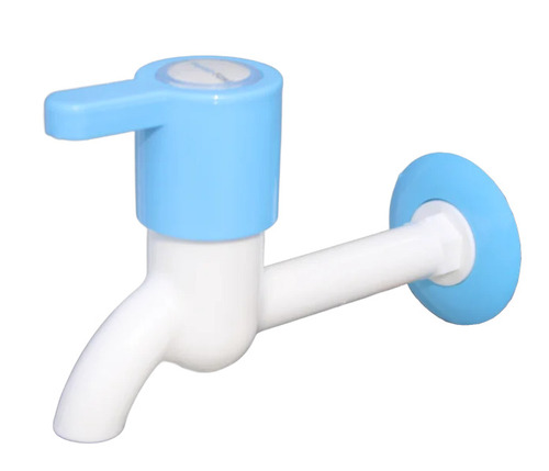Long Body Bib Cock Tap - Color: White