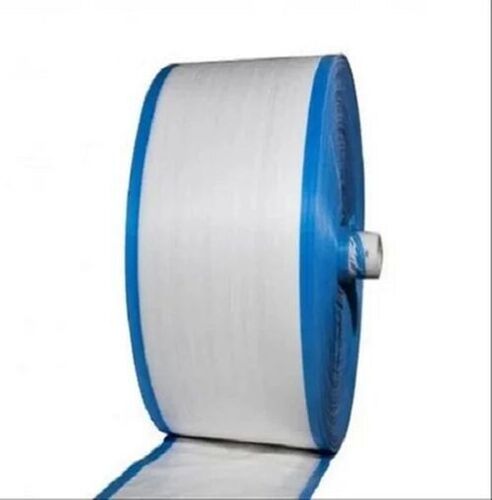 Pp Woven Fabric With Side Blue Strip