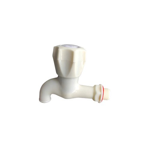 White Plastic Bib Cock