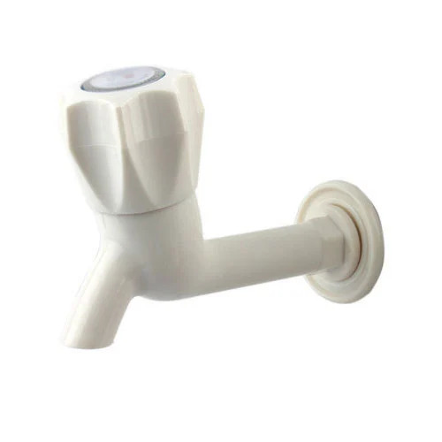 White PVC Bib Cock