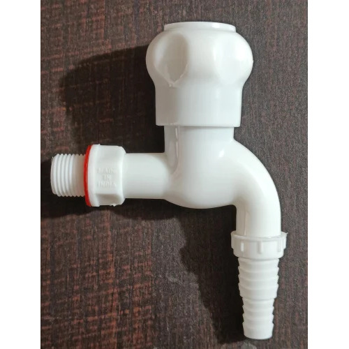 White PVC Nozzle Bib Cock