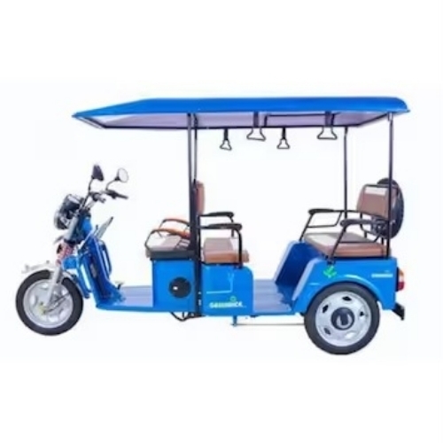 Blue Electric Rickshaw