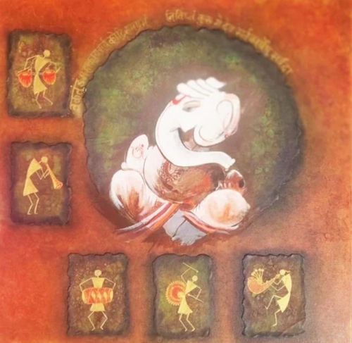 Lord Ganesha Canvas Painting