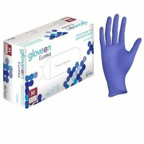 Nitrile Powder Free Examination Glove - Nitrile, Small to Large, Blue, Mid Forearm Length | Powdered, Full Dipped Coating, Industrial Grade