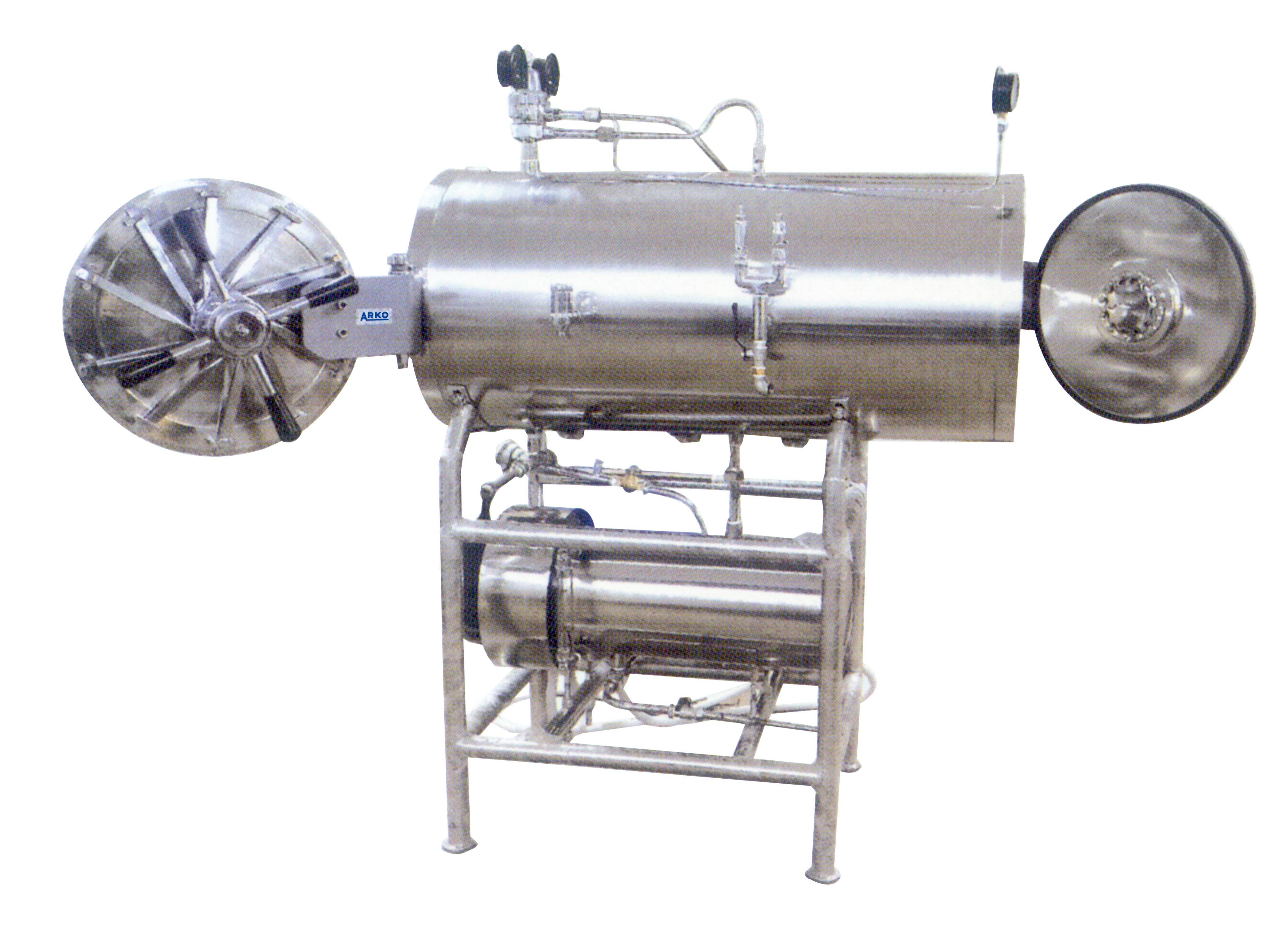 Double Door Horizontal Cylindrical High Pressure Steam Sterilizer Autoclave