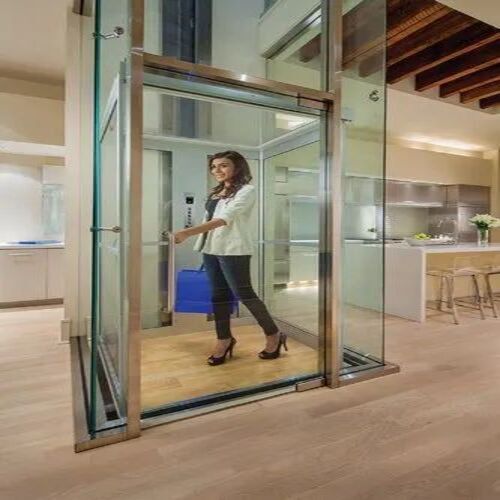 Glass Hydraulic Home Elevators