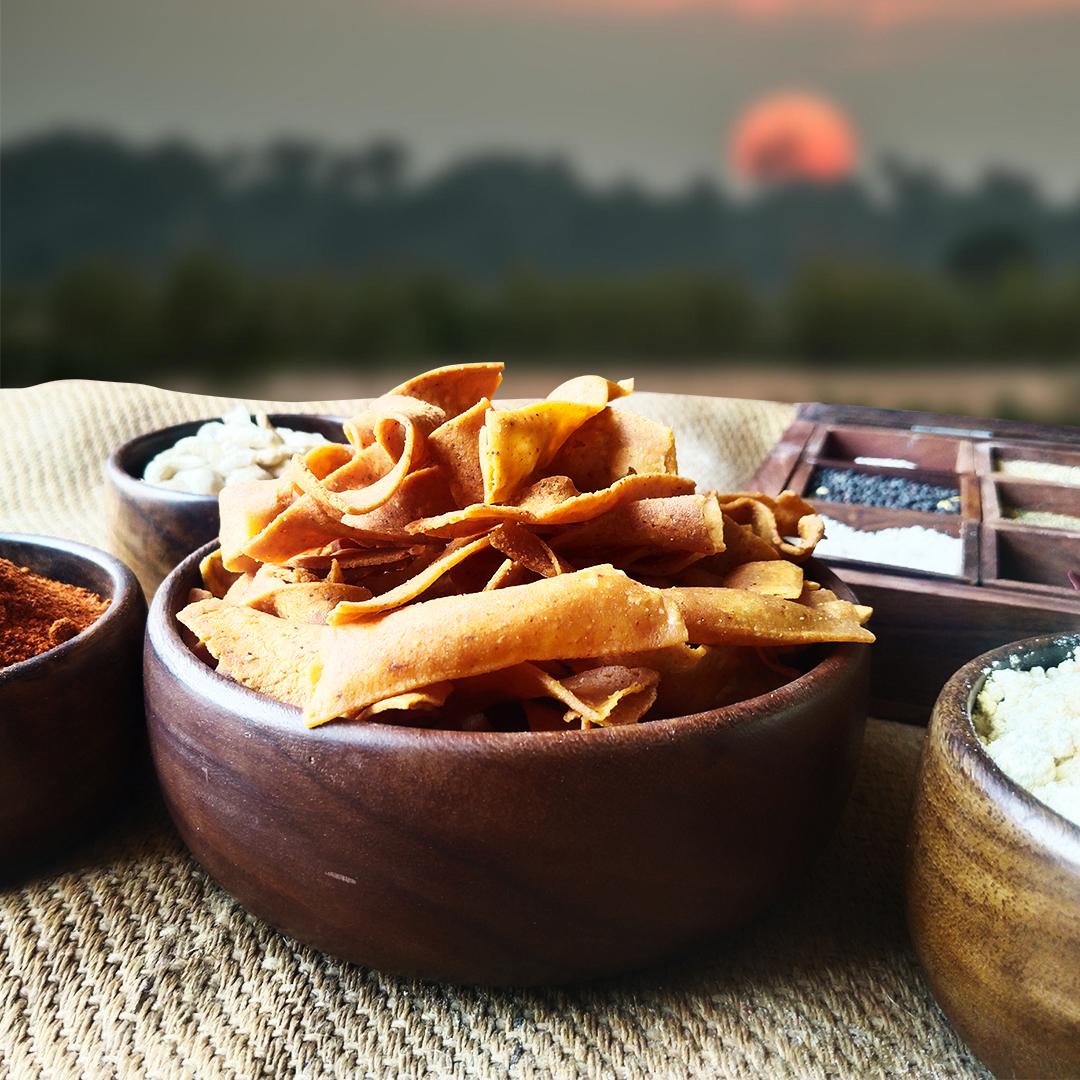 Kodu Millet ( varagu ) Ribbon pakoda