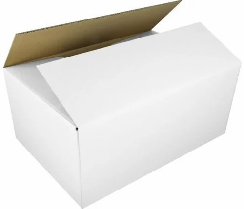 Plain White Corrugated Box