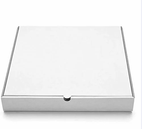 Plain White Corrugated Pizza Boxes