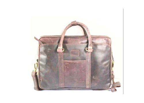 Vintage Brown Leather Laptop Bags