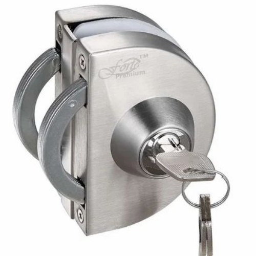 Forte Stainelss Steel Glass To Glass Lock