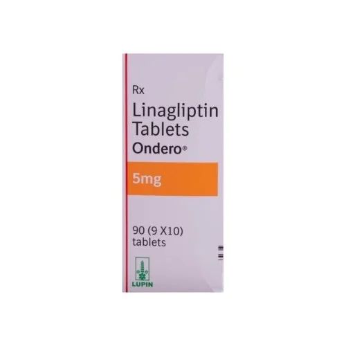 Ondero 5 Mg Linagliptin Tablet - Strip Packaging, Good Quality, 99% Purity | Strong Effect, 18 Months Shelf Life, Store In Dry Place