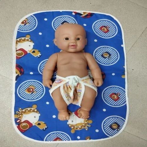 Blue Printed Baby Sheet