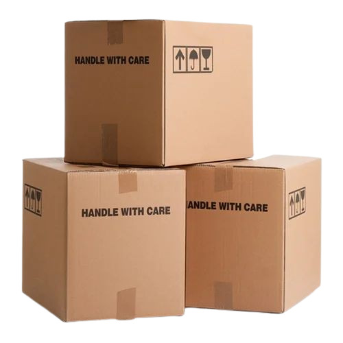 3 Ply Brown Printed Corrugated Boxes