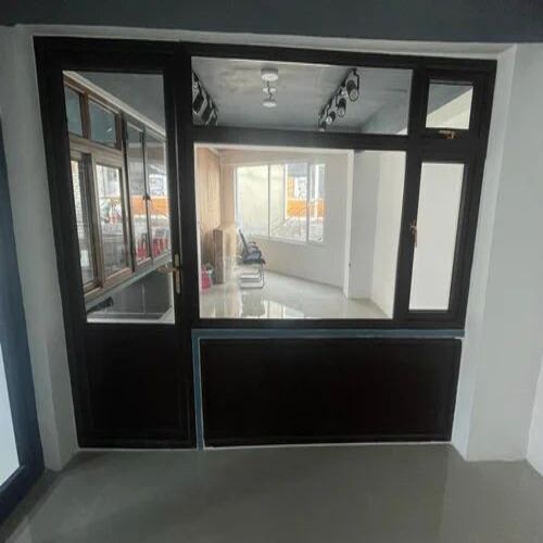 Black Aluminium Hinged Door