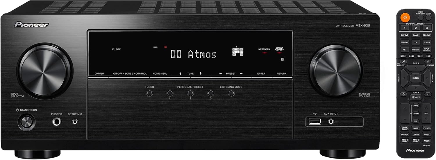Pioneer VSX-935 7.2 Channel Surround Sound Network Receiver Dolby Atmos