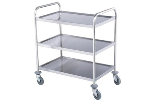 3 Shelves Hospital Instrument Trolley