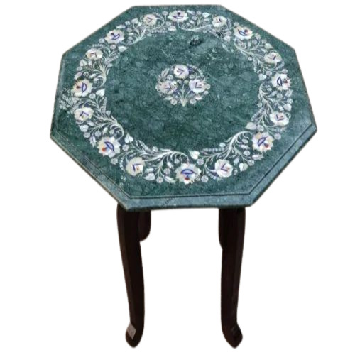 Inlay Green Marble Table Top