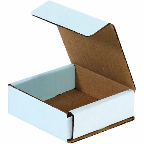 2 Ply White Plain Corrugated Packaging Box