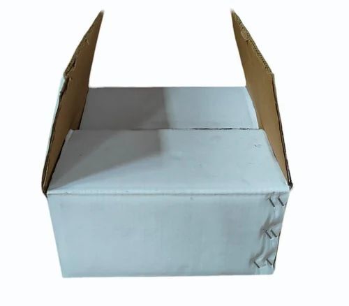 4 Ply White Plain Corrugated Packaging Box
