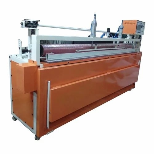 Vertical Foam Cutting Machine - Color: Orange