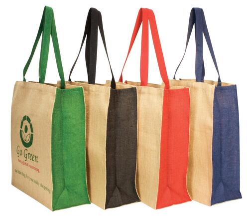 Jute Carry Bags - Color: Multicolor